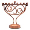 Ner Mitzvah Whimsical Hanukkah Menorah – Menorá para vela Janucá