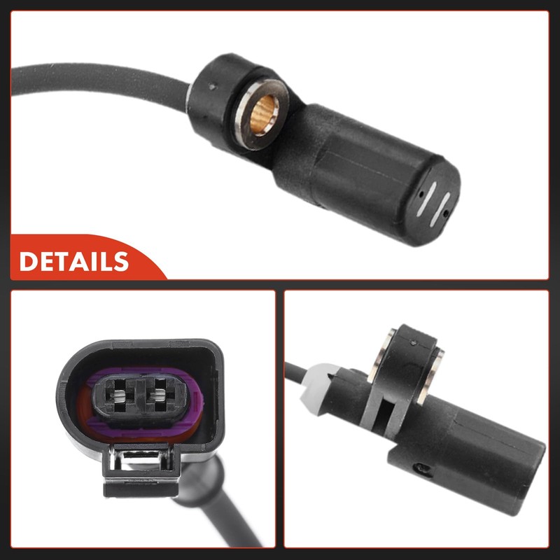 2x ABS Rear Sensor for A3 8L1 TT 8N3 8N9