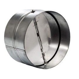 Vent Systems 6" Inch Backdraft Damper – Galvanized Steel Inline Duct Shutter with Heavy-Duty Spring-Loaded Flap and Rubber Seal – One-Way Airflow Blocker for Heating, Cooling and Exhaust Systems