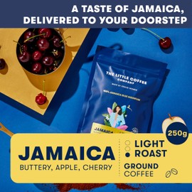 100% Jamaica Blue Mountain Coffee - Ground Coffee (250g) - Jamaican blue mountain ground coffee Bag - Sustainable Practice and Great Coffee