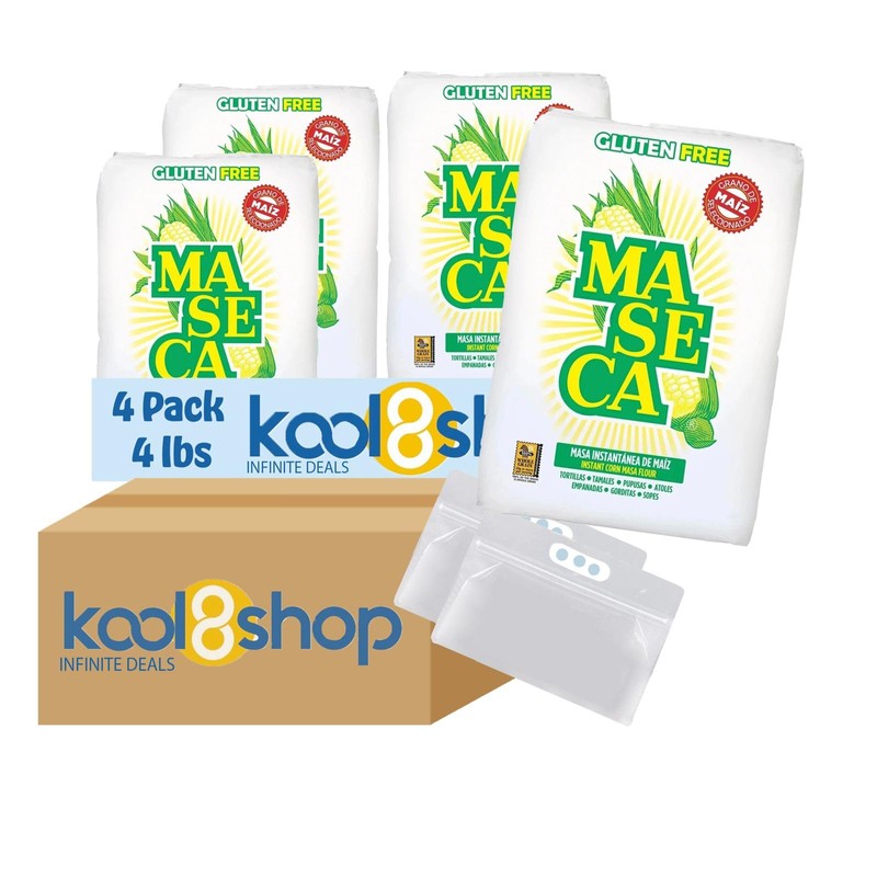 Maseca 4 Pack Flour Masa Corn Instant Tradicional Blanca Gluten