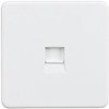 Knightsbridge SF7300MW Screwless Telephone Master Socket-Matt White