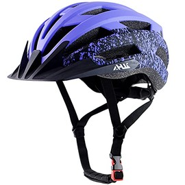 Adult Road Bike Helmet, Men Women Adjustable Mountain Bicycle Helmet with Detachable Visor, 2 Sizes for Youth, Adult (Purple L)