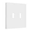 ENERLITES Screwless Double Toggle Switch Wall Plate, Child Safe Dual