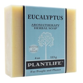Plantlife Eucalyptus Bar Soap - Moisturizing and Soothing Soap for Your Skin - Hand Crafted Using Plant-Based Ingredients - Made in California 4oz Bar