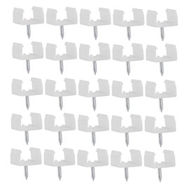 UKCOCO 100 Piezas Clip Tira Luz LED Clips Fijos Para Tiras Luz LED Abrazadera Sujetadores Luces LED Clips Luces Tiras LED Clip Plástico Clips Fijación Para