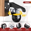 Heavy Duty Workbench Casters 3 Inch Retractable Casters with Lifting