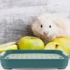 POPETPOP Bunny Litter Box Rabbit Toilet Tray Rectangular Pet Potty
