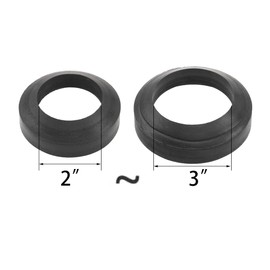 Rrina Universal Toilet Tank to Bowl Gaskets Repair Kit with 2 Pcs Gasket 2 Sets Tank to Bowl Bolts Fits Most 2Inch 3Inch Flush Valve Opening Toilet Tanks