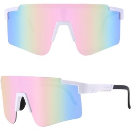 P-V Sports Fan Sunglasses for Men Women, UV400 Protection Lightweight Sun Glasses for Cycling Fishing Running (C3)