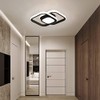JDONG JDONG LED ceiling light 24W black ceiling lamp 4000K