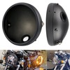 Gokelomg 7 Motorcycle Retro LED Headlight Base in Black