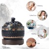 Issnw Ceramic Holder Electric Incense Burner Enamel Builtin Led Lights