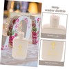 iplusmile 4pcs Decorative Holy Water Bottles Cross Pattern Vials for