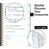 Password Book Alphabetical with Tabs, Address Books, Spiral Password Notebook,