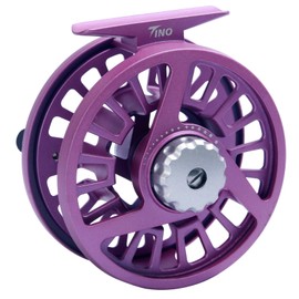 Maxcatch Tino Fly Fishing Reel, Large Arbor Trout Fly Reel: 5/6,7/8 Weight (Tino Fly Reel (Purple), 7/8wt)