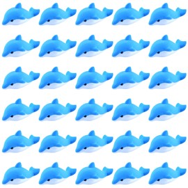 30 Pack Dolphin Erasers for Kids,3D Take Apart Animal Eraser Desk Pets for Boys Girls Classroom Prizes,Game Reward,Easter Egg Fillers,Back to School Supplies,Goodie Bag Stuffers,Party Favors