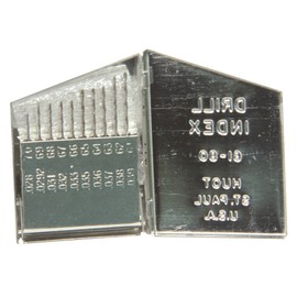 Viking Drill and Tool 42040 Type 240 Black Finish Jobber Drill 118 Degree Point HSS Bit Set (20 Piece)