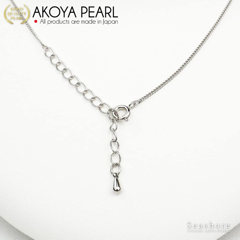 Seashore Uwajima Akoya Pearl, Women's Single Grain Pearl Necklace, White,