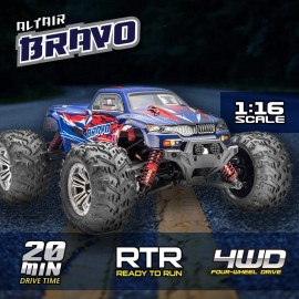 ALTAIR 1:16 Scale All Terrain 4WD RC Truck [36+ km/h High Speed] Rechargeable