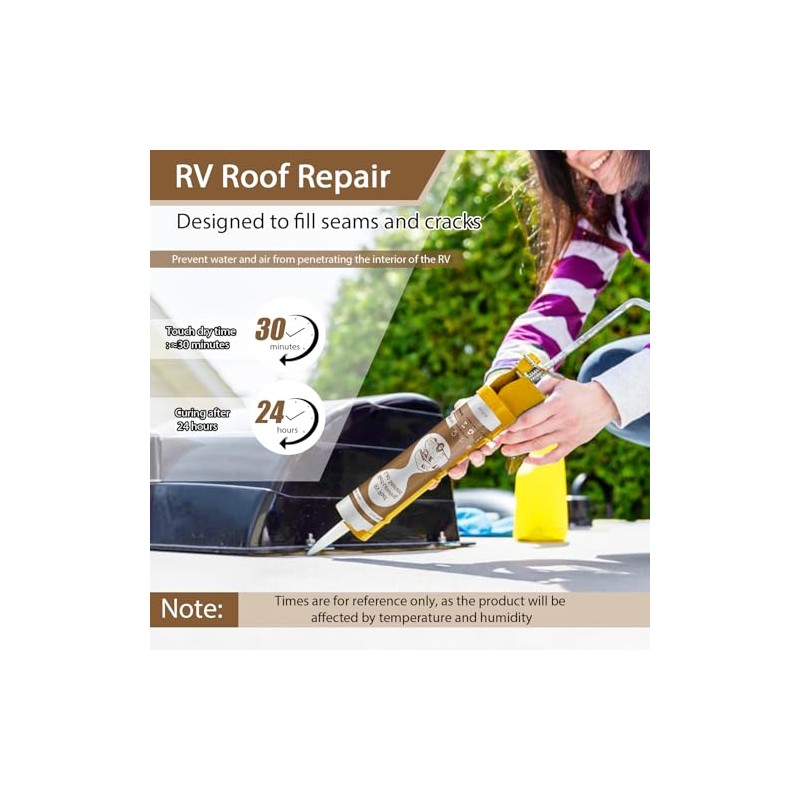 Self-Leveling RV Roof Sealant - Professional Repair & UV Protection