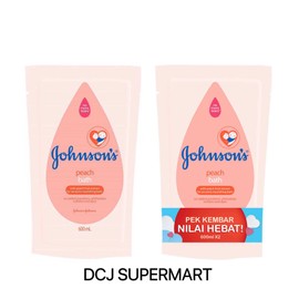 Johnson's Johnson’s Peach Bath refill 600ML/2x600ML