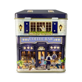 stylebox Tin Tin with Canopy, Sweet Shop Design Approx. 12 x 7.5 x 15 cm, Volume: 1000 ml