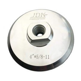4 Inch Aluminium Backing JDK061004R Hook and Loop Pad with 5/8''-11 Arbor