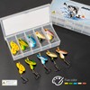QualyQualy Trout Lures Fishing Spinnerbaits 5pcs Brass Hard Metal Spinner
