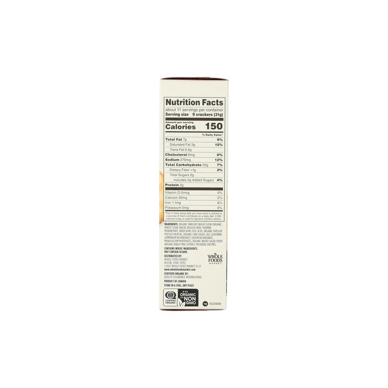 365 by Whole Foods Market Golden Round Crackers 12 Ounce
