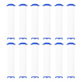 uxcell 12 Pcs Shower Head Filter 3.7 Inch PP Cotton Filter Cartridge Replacement High-Pressure Handheld Fan Shower Jet Sets