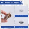 Universal Bathroom Sink Drain Strainer Hair Catcher 4PCS Upgraded with