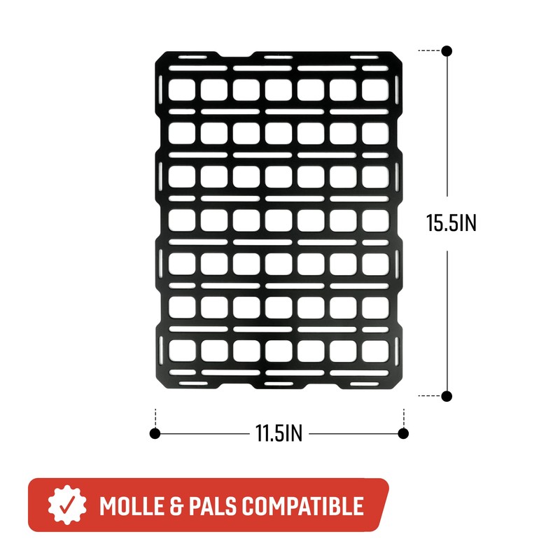 Tech Plate – 11.5" x 15.5" | Universal MOLLE Mounting