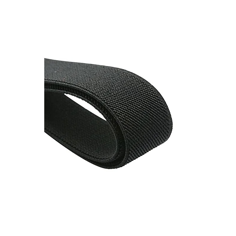 Strafts 1-Inch by 5-Yard Black Colored Double-Side Twill Non-Roll Wowen