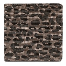 TILDOSAC Car Registration & Insurance Card Holder Leather Auto Glove Box Organizer Document Wallet with Magnetic Shut (Small-Glitter Leopard)