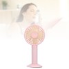 Handheld Electric Fan 4‑Blade 3‑Speed Adjustable USB Rechargeable Cooling Tool