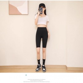 5-Piece Seamless Shark Skin Jogger Yoga Pants - High Waist, Tummy Control, Butt Lifting, Summer Thin XL/Mocha Gray 5ea
