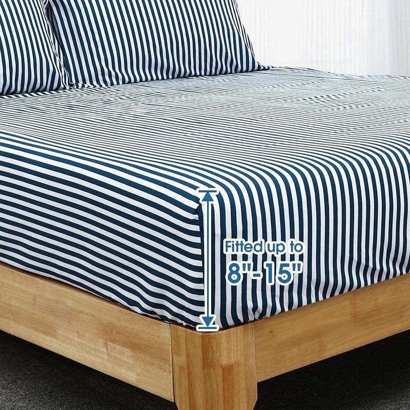 HOMEIDEAS 3 Piece Bed Sheets Set, Extra Soft Brushed Microfiber