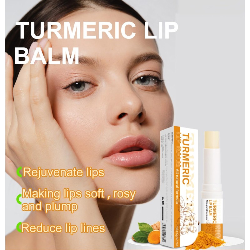 Turmeric Lip Balm for Smokers With Root Oil - Brightening