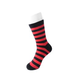 Red & Black Stripe T.U.K Men's Sock