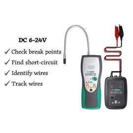 Mefape DC 6-24V Car Circuit Breaker Finder, Automotive Short/Open Circuit Tester, Sensitivity Adjustable Electrical Wire Tracer Car Circuit Cable Toner with Sound & Light Prompt