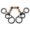Horse Chew Black Stainless Steel Training Bit Copper Wire Wrapped