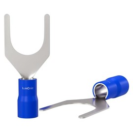 25x Fork Terminal Insulated 1,5-2,5mm² blue ; Forked Cable Lug M6