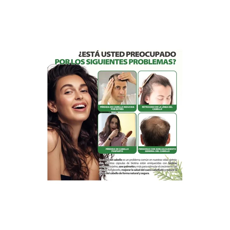 Windboss Cápsulas De Biotina Suplemento Nutricional 60 Uds