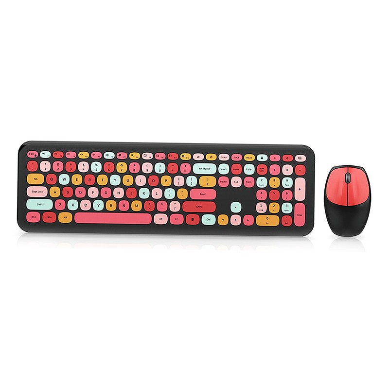 Mofii 666 Keyboard Mouse Combo Wireless 2.4G Mixed Color 110