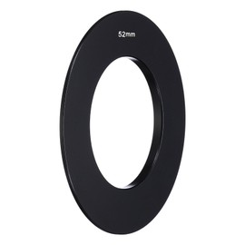 PATIKIL 52mm Lens Adapter Ring, 1 Pcs Metal Camera Lens Adapter for P Series Filter DSLR Camera Lenses Accessories, Black