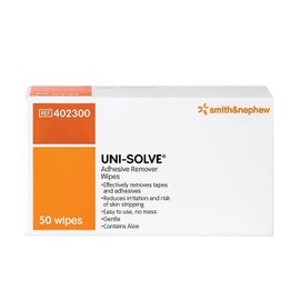 Uni Solve Smith & Nephew Uni-Solve Adhesive Remover Wipes Box of 50 - 4 Pack
