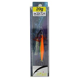 Bassday FL380 Metal Jig Bungee Shot 0.7 oz (20 g) Ultra W Orange Chart