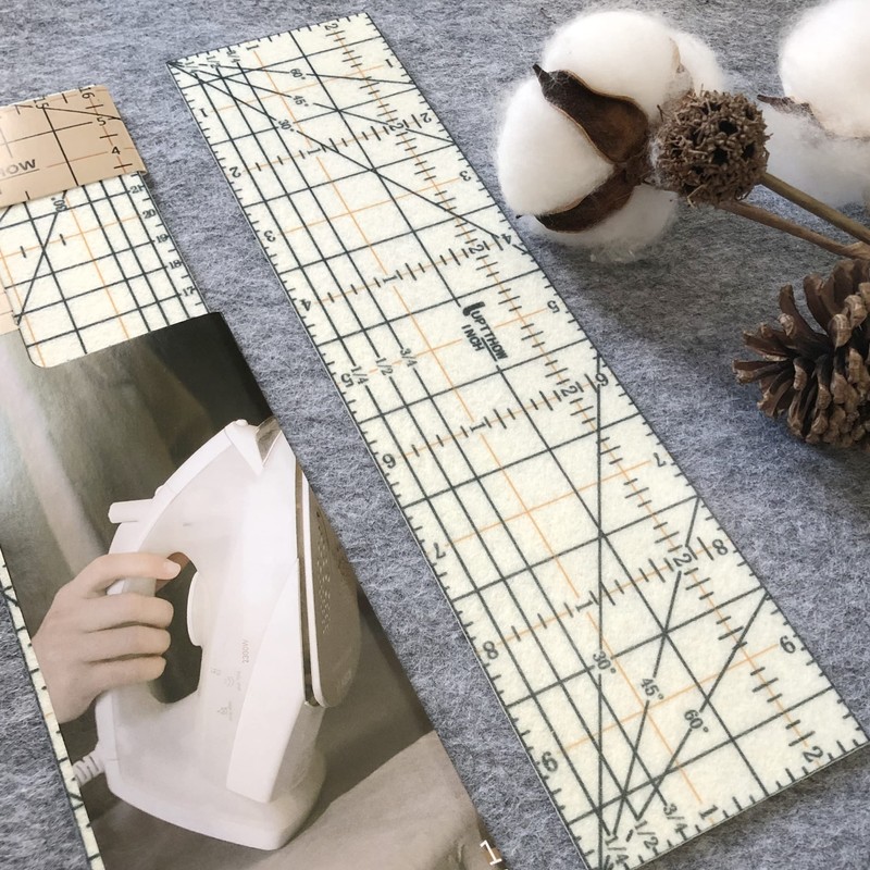 UPTTHOW Hot Hem Ruler Sewing Fabric Ironing Tool Seam Allowance
