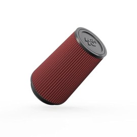 K&N RU-3130 Filtro de Aire Universal Lavable, Rojo, Brida 3.5 Pulgadas